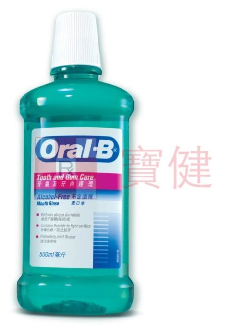 Oral-B 牙齒及牙肉護理 (不含酒精)漱口水 500ml
