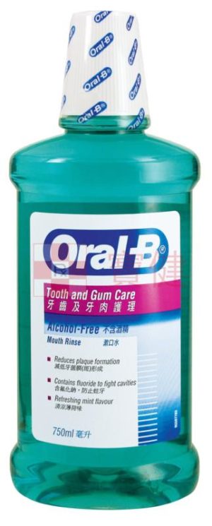 Oral-B 牙齒及牙肉護理 (不含酒精)漱口水 750ml